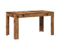 Vidaxl Table à manger aspect vieux bois 140cm - Jusqu'à -41%
