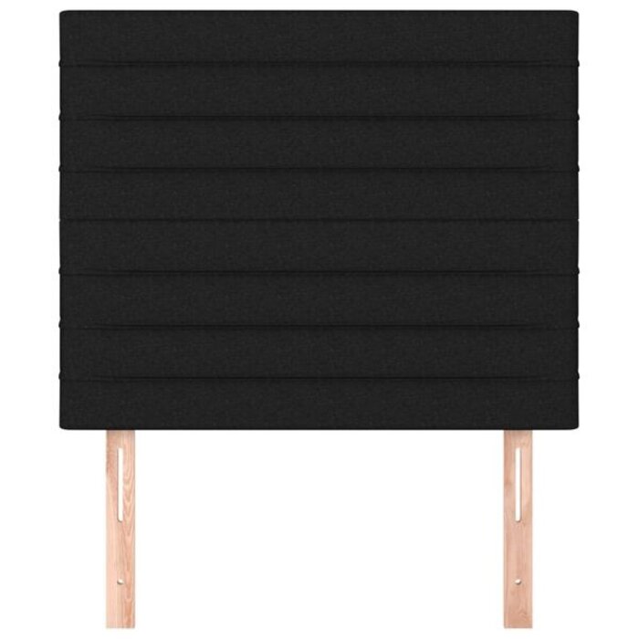 Vidaxl Lot de 2 têtes de lit tissu noir 90 cm - Jusqu'à -39% sur l'outlet