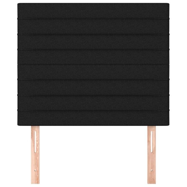 Vidaxl Lot de 2 têtes de lit tissu noir 90 cm - 63% de remise