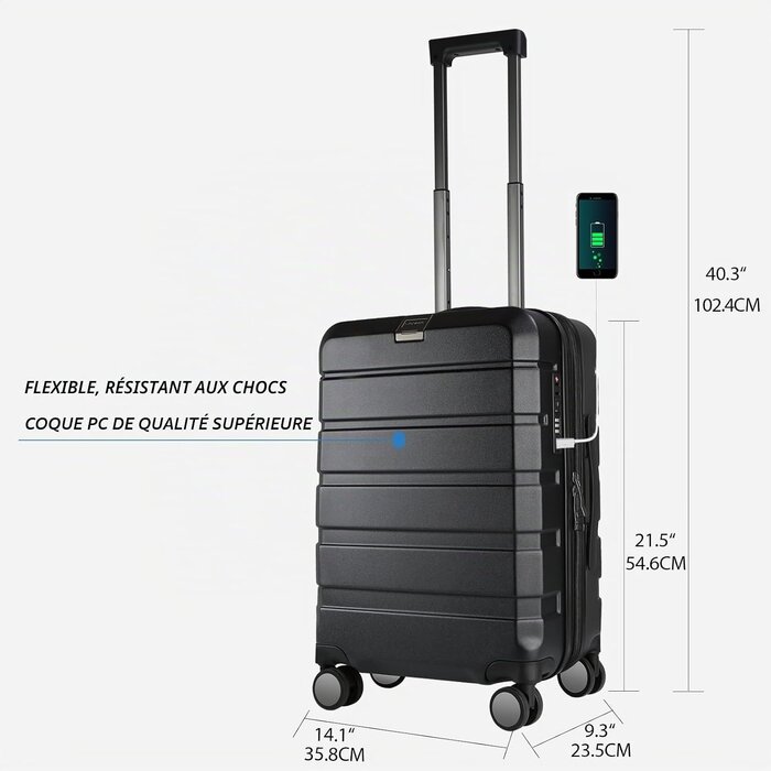 Amazon Valise cabine rigide 50 cm : élégance et sécurité avec jusqu'à 40% de remise