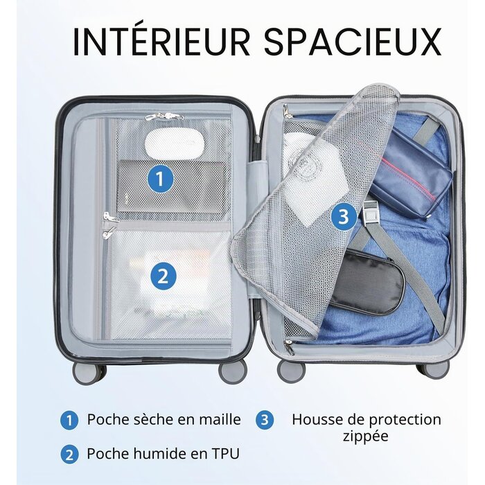 Amazon Valise cabine rigide 50 cm : élégance et sécurité avec jusqu'à 40% de remise