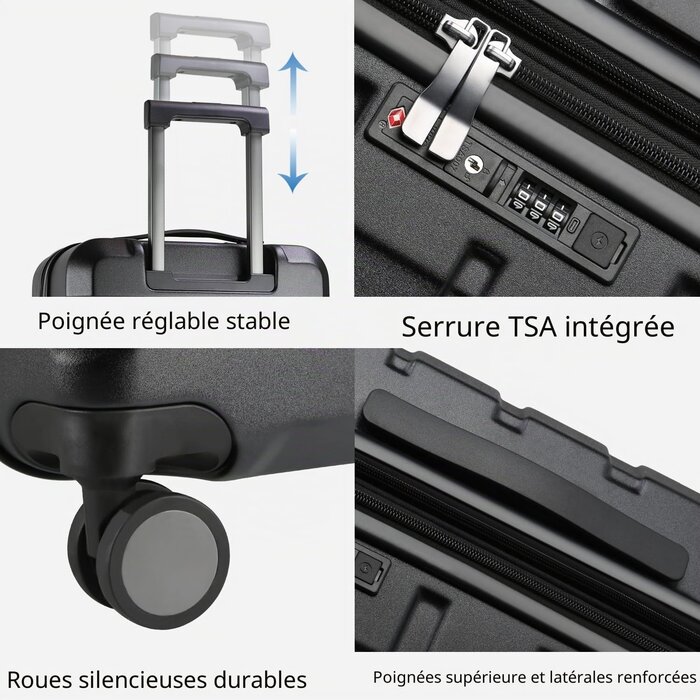 Amazon Valise cabine rigide 50 cm : élégance et sécurité avec jusqu'à 40% de remise