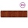 Bordure de jardin en acier corten, 25 x 103 cm (lot de 10) - Jusqu'à -40%