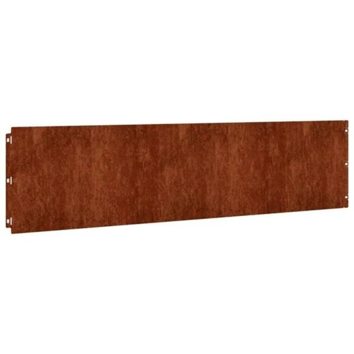 Vidaxl Bordure de jardin en acier corten, 25 x 103 cm (lot de 10) - Jusqu'à -40%