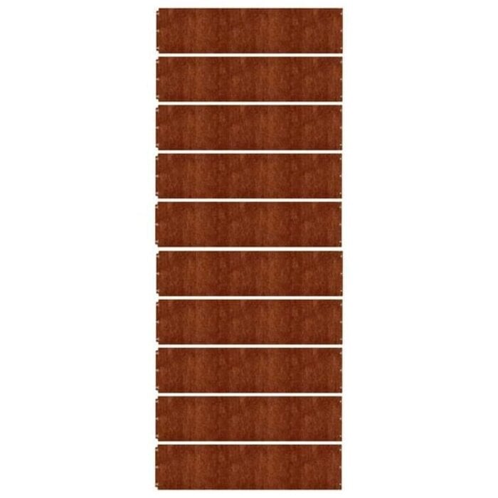 Vidaxl Bordure de jardin en acier corten, 25 x 103 cm (lot de 10) - Jusqu'à -40%
