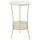 Table de bistro ronde vintage en métal blanc - Jusqu'à -40% sur l'outlet
