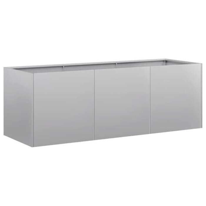 Vidaxl Jardinière rectangulaire en acier galvanisé 120x40x40 cm - Jusqu'à -40%