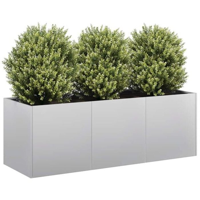 Vidaxl Jardinière rectangulaire en acier galvanisé 120x40x40 cm - Jusqu'à -40%