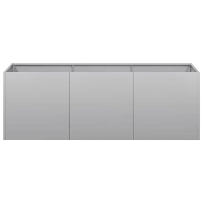 Vidaxl Jardinière rectangulaire en acier galvanisé 120x40x40 cm - Jusqu'à -40%