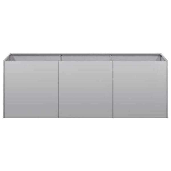 Vidaxl Jardinière rectangulaire en acier galvanisé 120x40x40 cm - Jusqu'à -40%
