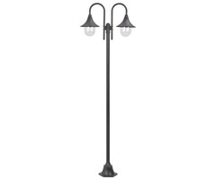 Vidaxl Lampadaire de jardin double tête 220 cm bronze - Jusqu'à -35% d'économie