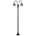 Lampadaire de jardin double tête 220 cm bronze - Jusqu'à -35% d'économie