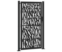 Vidaxl Portillon de jardin design en acier noir - Jusqu'à -41% sur l'outlet