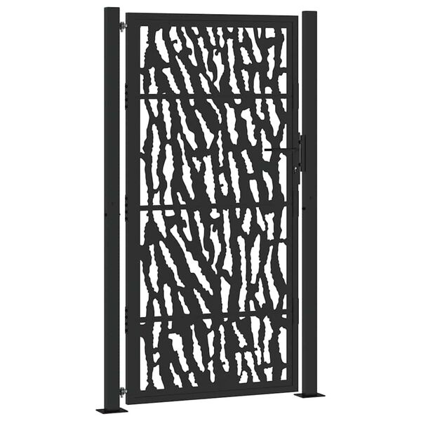 Vidaxl Portillon de jardin design en acier noir - Jusqu'à -41% sur l'outlet