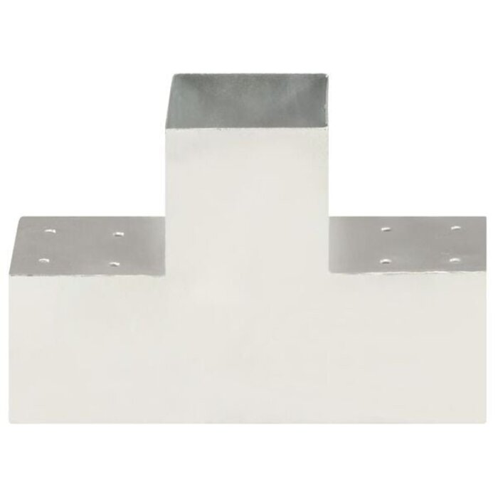 Vidaxl Lot de 4 supports de poteaux en T 101x101 mm - Jusqu'à -40%