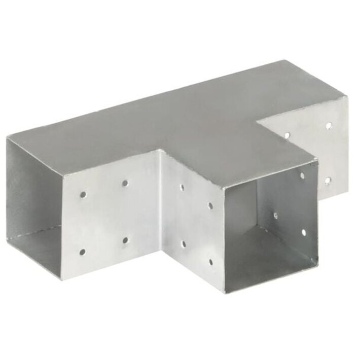 Vidaxl Lot de 4 supports de poteaux en T 101x101 mm - Jusqu'à -40%