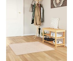 Vidaxl Tapis de sol carré 100x100cm Crème - Jusqu'à -38%