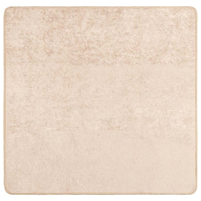 Vidaxl Tapis de sol carré 100x100cm Crème - Jusqu'à -38%