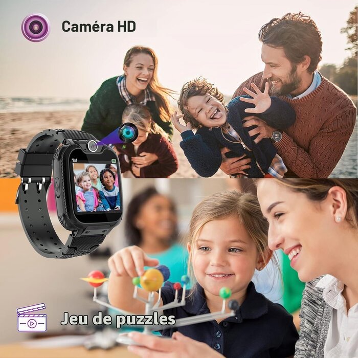 Montre connectée enfant avec SOS et jeux - Jusqu'à 34% de remise