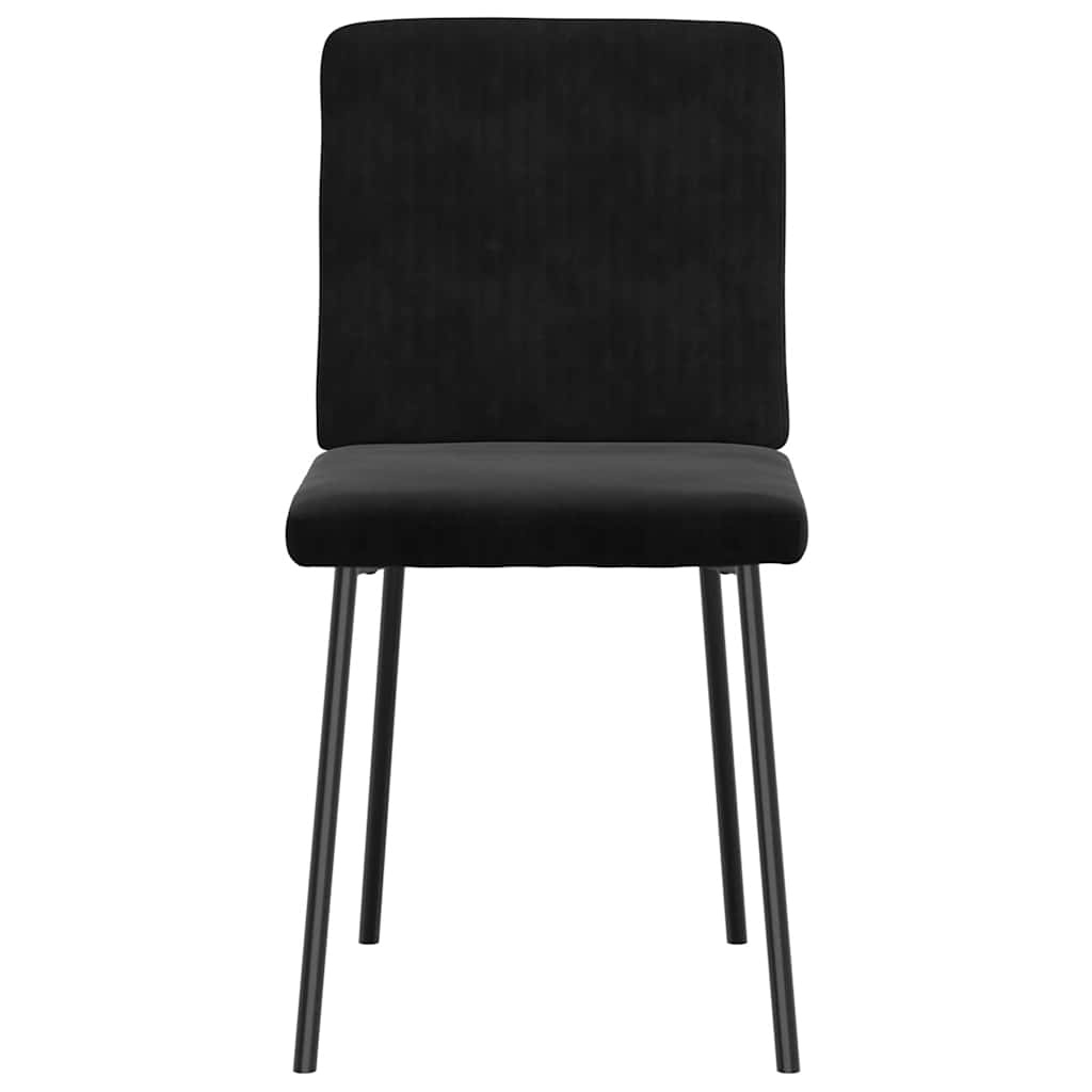Vidaxl Lot de 2 chaises en velours noir - Jusqu'à 40% de remise