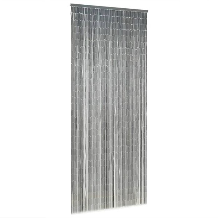 Vidaxl Rideau anti-mouches en bambou 90x200 cm gris - Jusqu'à -40%