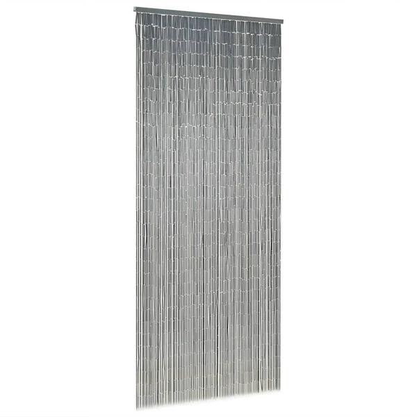 Vidaxl Rideau anti-mouches en bambou 90x200 cm gris - Jusqu'à -40%