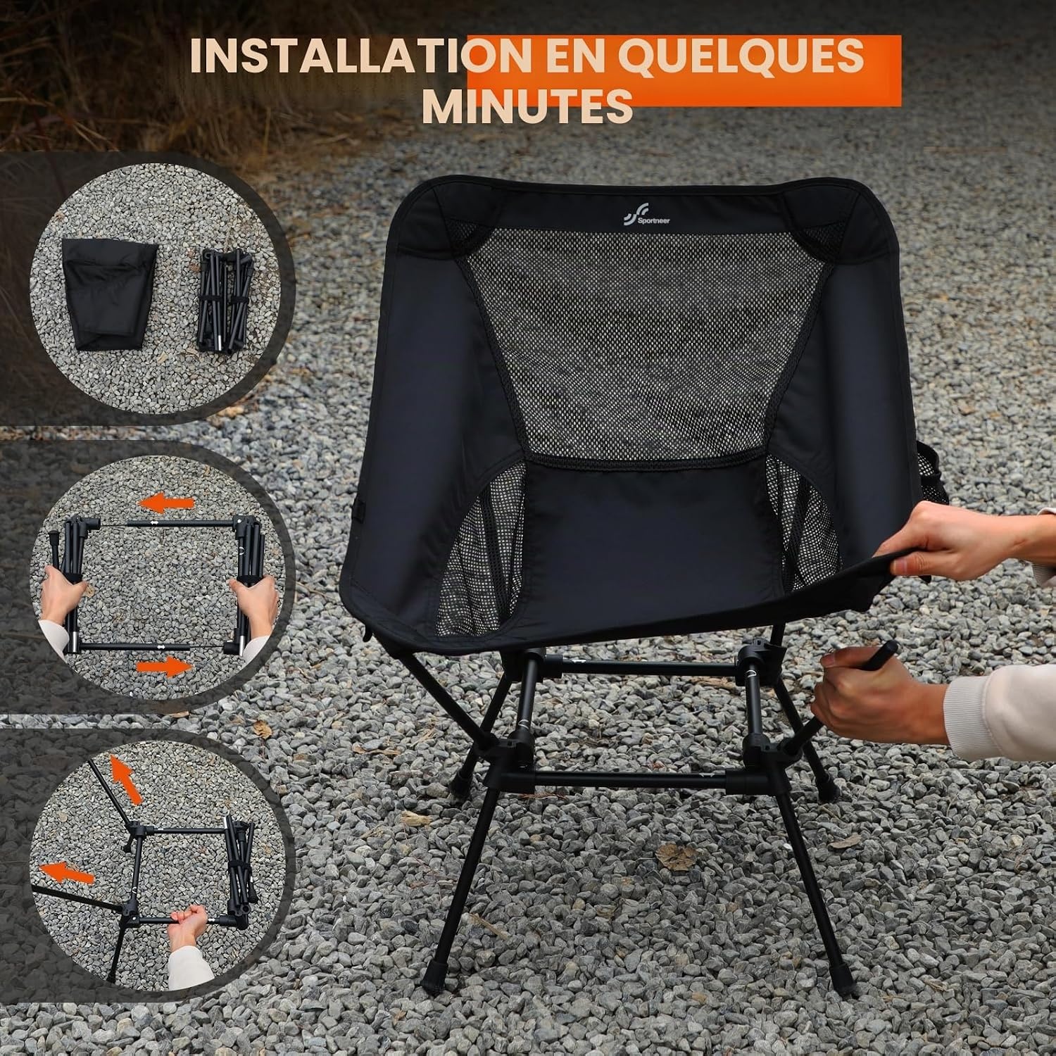 Chaise de camping pliante ultra-légère - Jusqu'à -35% sur nos stocks