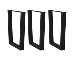 Vidaxl Pieds de table en V Acier Noir - Jusqu'à -41% de remise