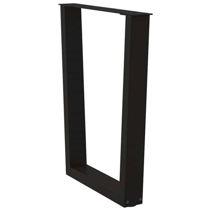 Vidaxl Pieds de table en V Acier Noir - Jusqu'à -41% de remise