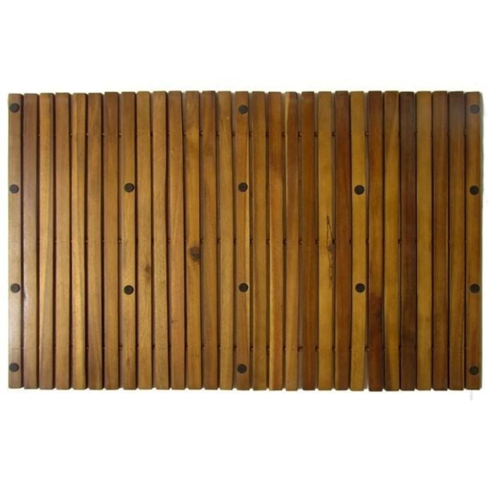 Vidaxl Tapis de bain en bois d'acacia 80 x 50 cm - Jusqu'à 38% de remise