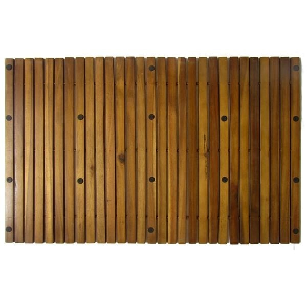 Vidaxl Tapis de bain en bois d'acacia 80 x 50 cm - Jusqu'à 38% de remise