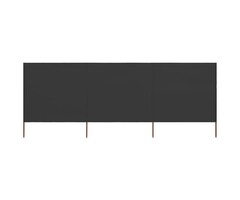 Vidaxl Brise-vent pliable 400x160 cm Anthracite - Jusqu'à 40% de remise