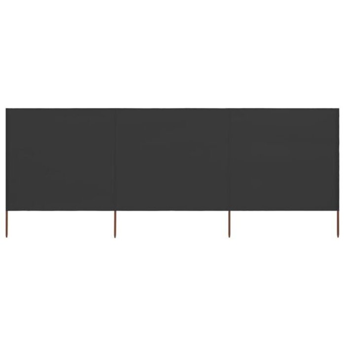 Vidaxl Brise-vent pliable 400x160 cm Anthracite - Jusqu'à 40% de remise