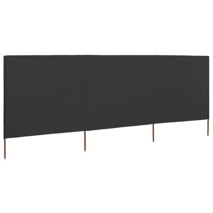 Vidaxl Brise-vent pliable 400x160 cm Anthracite - Jusqu'à 40% de remise