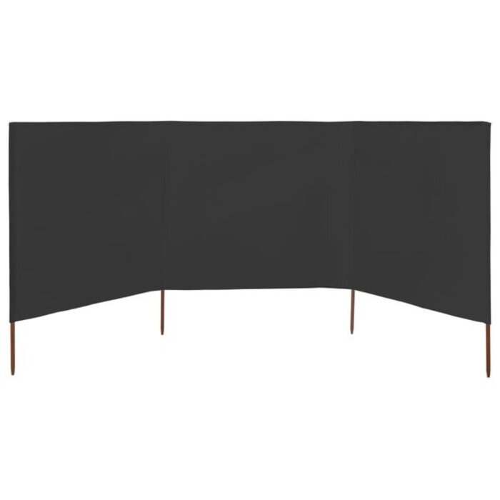 Vidaxl Brise-vent pliable 400x160 cm Anthracite - Jusqu'à 40% de remise