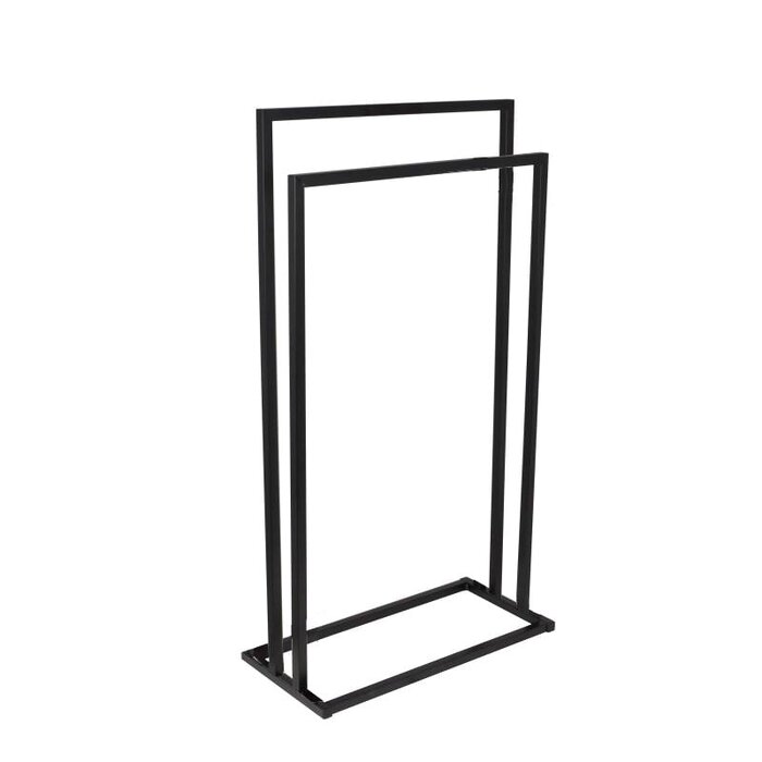 Viking Choice Porte-serviettes sur pied en acier noir - Jusqu'à 38% de remise
