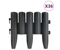 Vidaxl Bordure de jardin aspect tronc d'arbre - 10 mètres - Jusqu'à 38% de remise