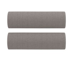 Vidaxl Lot de 2 coussins cylindriques taupe - Jusqu'à 37% de remise