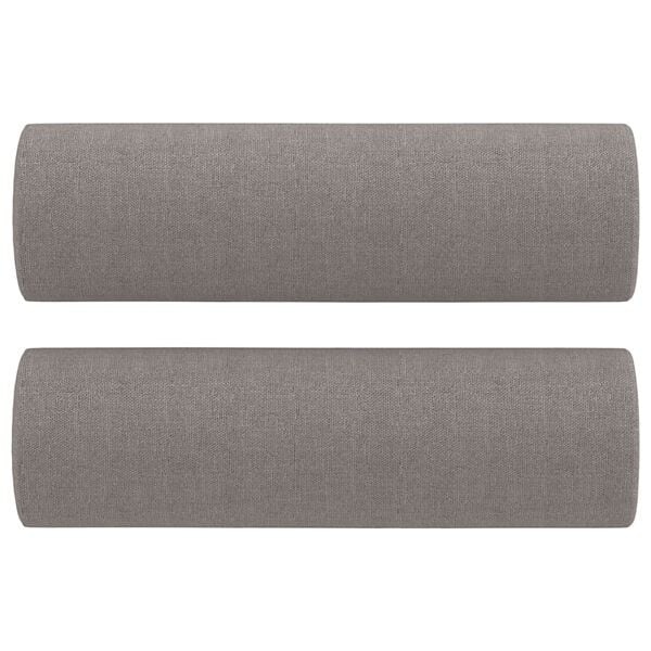 Vidaxl Lot de 2 coussins cylindriques taupe - Jusqu'à 37% de remise