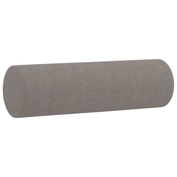 Vidaxl Lot de 2 coussins cylindriques taupe - Jusqu'à 37% de remise