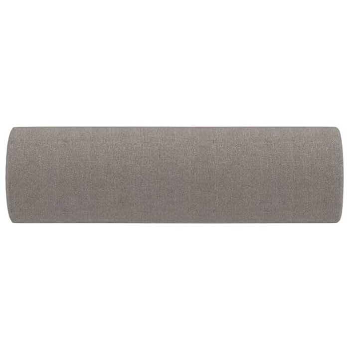 Vidaxl Lot de 2 coussins cylindriques taupe - Jusqu'à 37% de remise