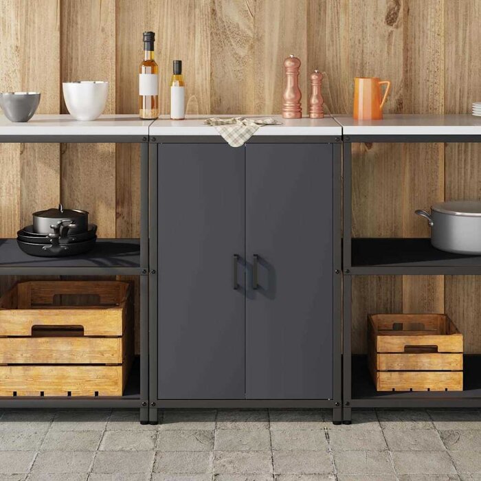 Vidaxl Meuble de cuisine en acier HATTEM - Jusqu'à 41% de remise