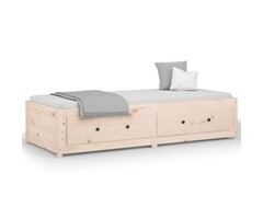 Vidaxl Canapé-lit en bois massif 80x200 cm - Jusqu'à 37% de remise