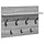 Porte-manteau mural Gris Sonoma - Design moderne - Jusqu'à -33% sur l'outlet