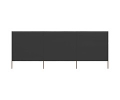 Vidaxl Paravent pliable 3 panneaux 400x160 cm Anthracite - Jusqu'à -40%