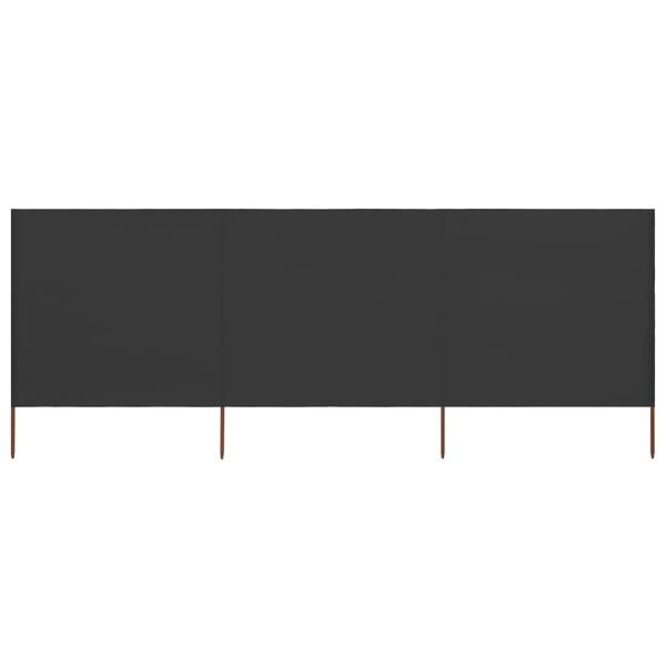 Vidaxl Paravent pliable 3 panneaux 400x160 cm Anthracite - Jusqu'à -40%