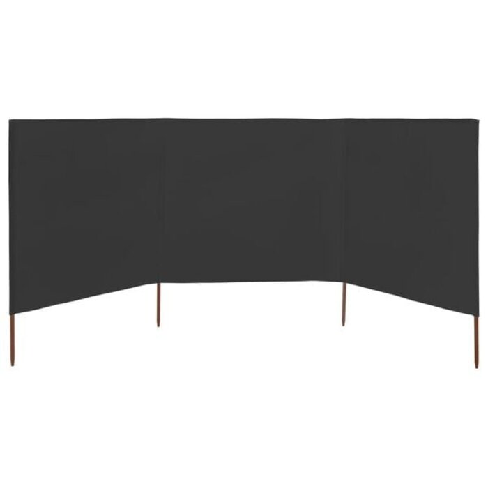 Vidaxl Paravent pliable 3 panneaux 400x160 cm Anthracite - Jusqu'à -40%