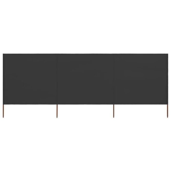 Vidaxl Paravent de jardin 3 panneaux 400x160 cm - Anthracite - Jusqu'à -40%