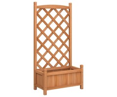 Vidaxl Jardinière avec treillis en bois massif - Jusqu'à -39% sur l'outlet