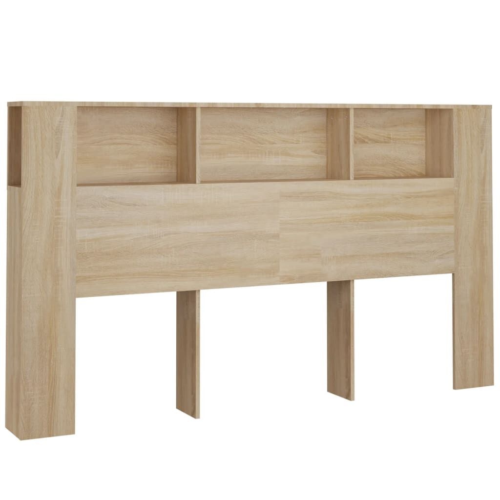 Vidaxl Tête de lit avec rangement chêne sonoma 180 cm - Jusqu'à -34% sur le prix
